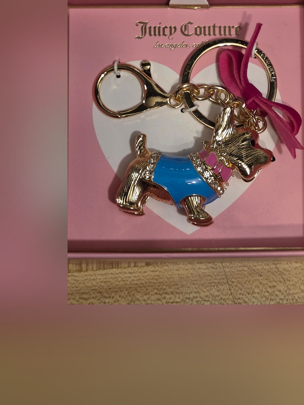 Juicy Couture NWT/NIB Scottie Dog Bag Charm/Keychain